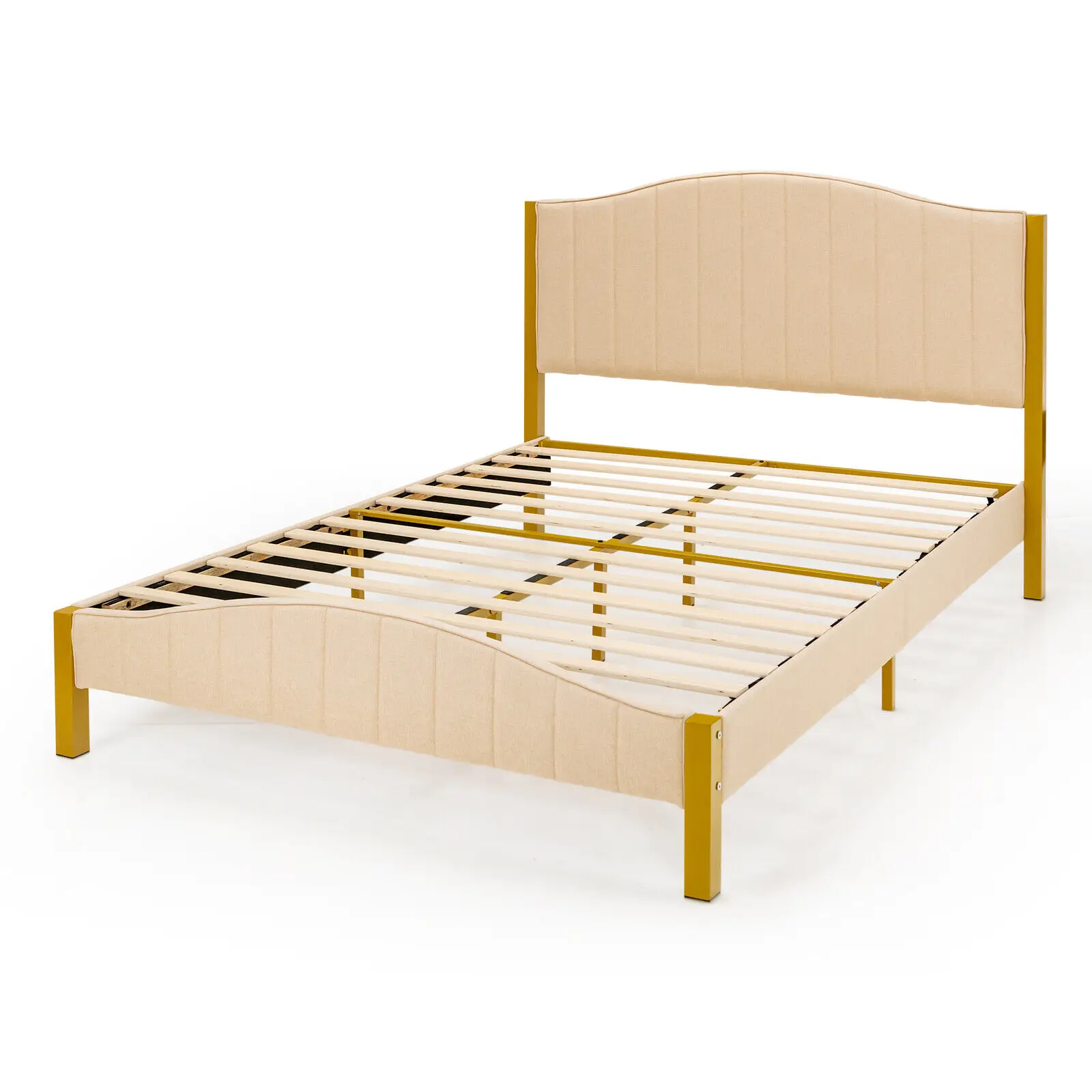 Mattress Foundation Platform Quilted Headboard