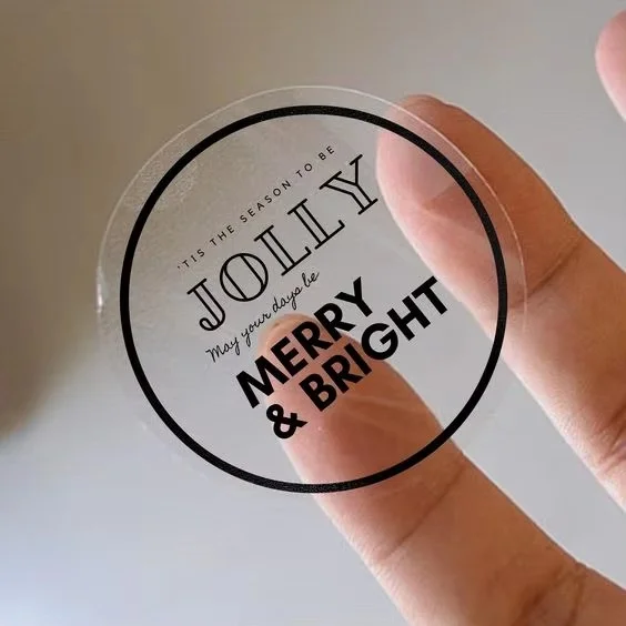 Пользовательские прозрачные наклейки с логотипом заметки для вашего бизнеса