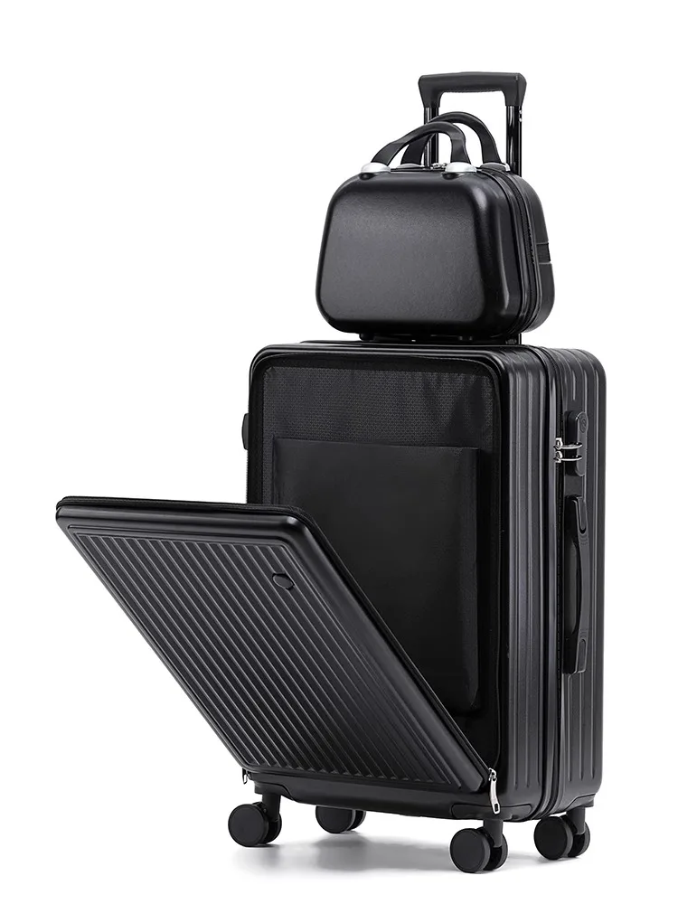 Новинка 2023 г. комплект чемоданов с передней открывающейся крышкой ультратонкая