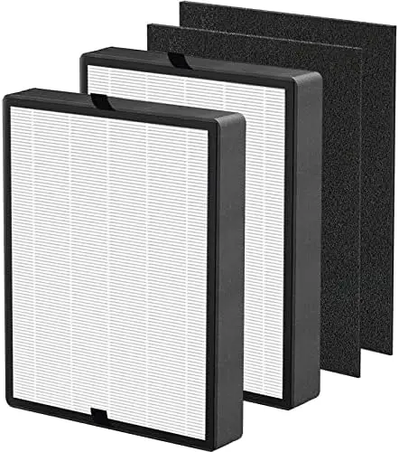 

True HEPA Replacement Filter Compatible with BreatheSmart Flex and 45i Air Purifier, 2 H13 True HEPA Filters with 2 Carbon Pre-F