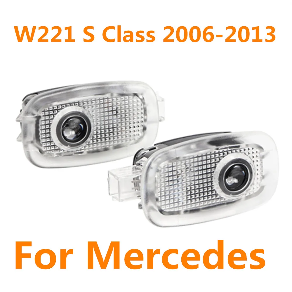 

Светодиодный автомобильный дверной логотип Shadow Welcome, проектор, аксессуары для Mercedes Benz W221 S Class S500 S350 S63 S65 2006-2013 2012