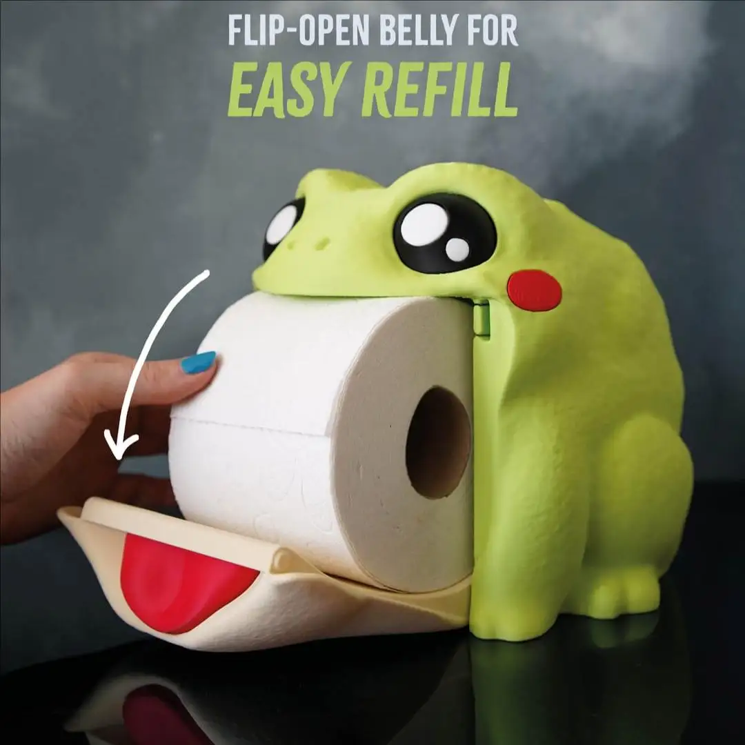 

Держатель для туалетной бумаги в виде лягушки