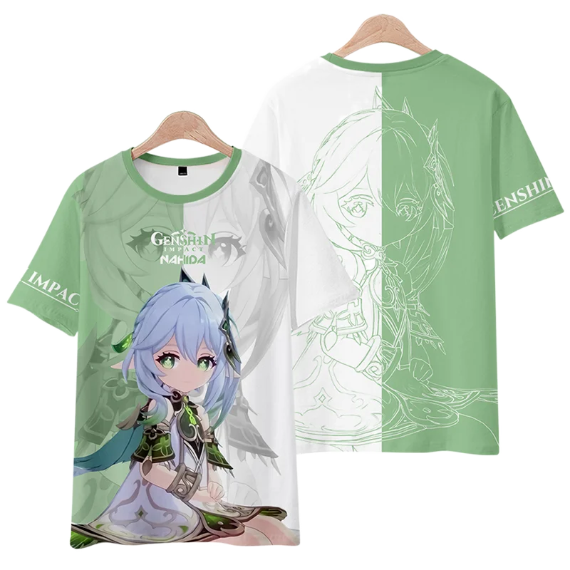 

TShirts Game Genshin impact Nahida Anime 3D Print Kids TShirt Fashion Casual Cartoons T-shirt Boys Girls Children's Clothes Tops