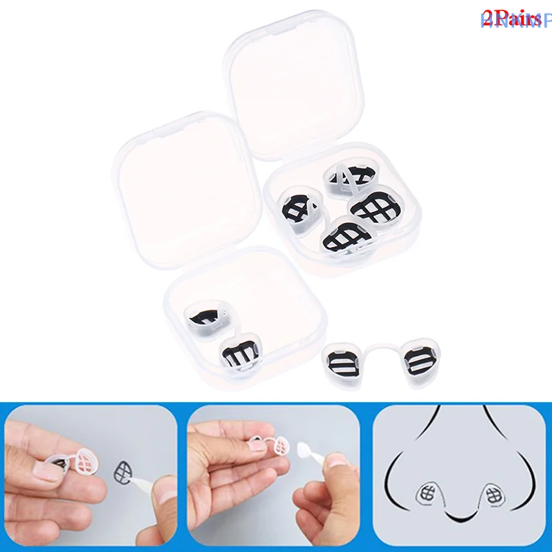 2 пары невидимых носовых фильтров для носа против загрязнения воздуха пылевой