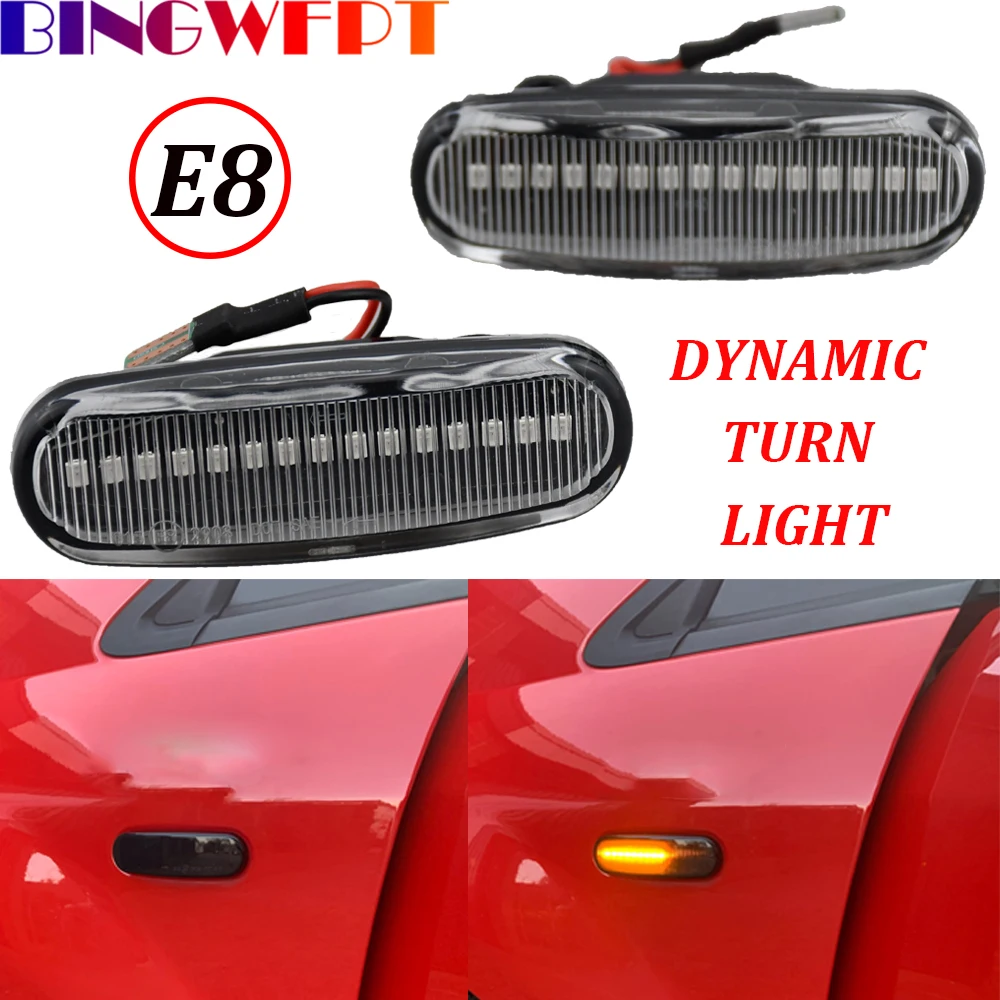 

2 шт. последовательная лампа для Fiat Doblo Panda Idea Stilo Fiorino Multipla Punto Qubo Linea Musa, светодиодный динамический сигнал поворота