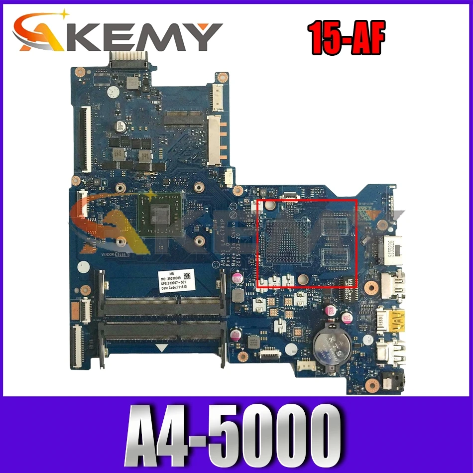 

Материнская плата для ноутбука HP 824345-601 824345-501, 15-AF AM5000