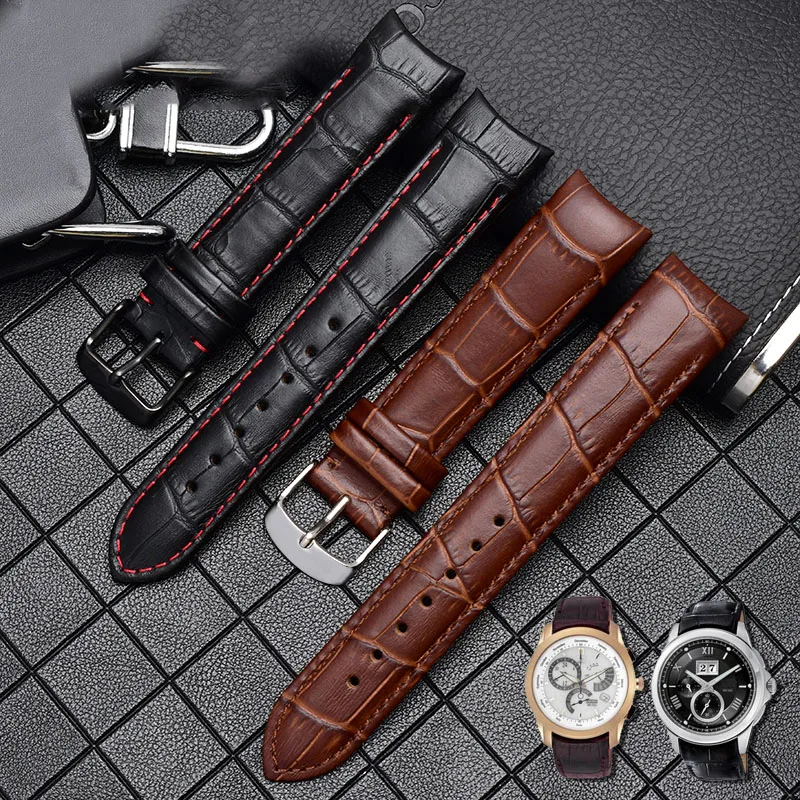 

Curved end men's watchband straps for BL9002-37 05A BT0001-12E 01A brand watch genuine leather 20mm 21mm 22mm wristband bracelet
