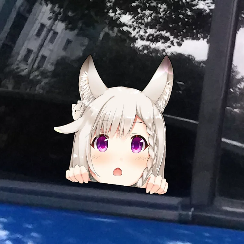 Милый аниме мультфильм Граффити Девушка стикеры Аватара Водонепроницаемые