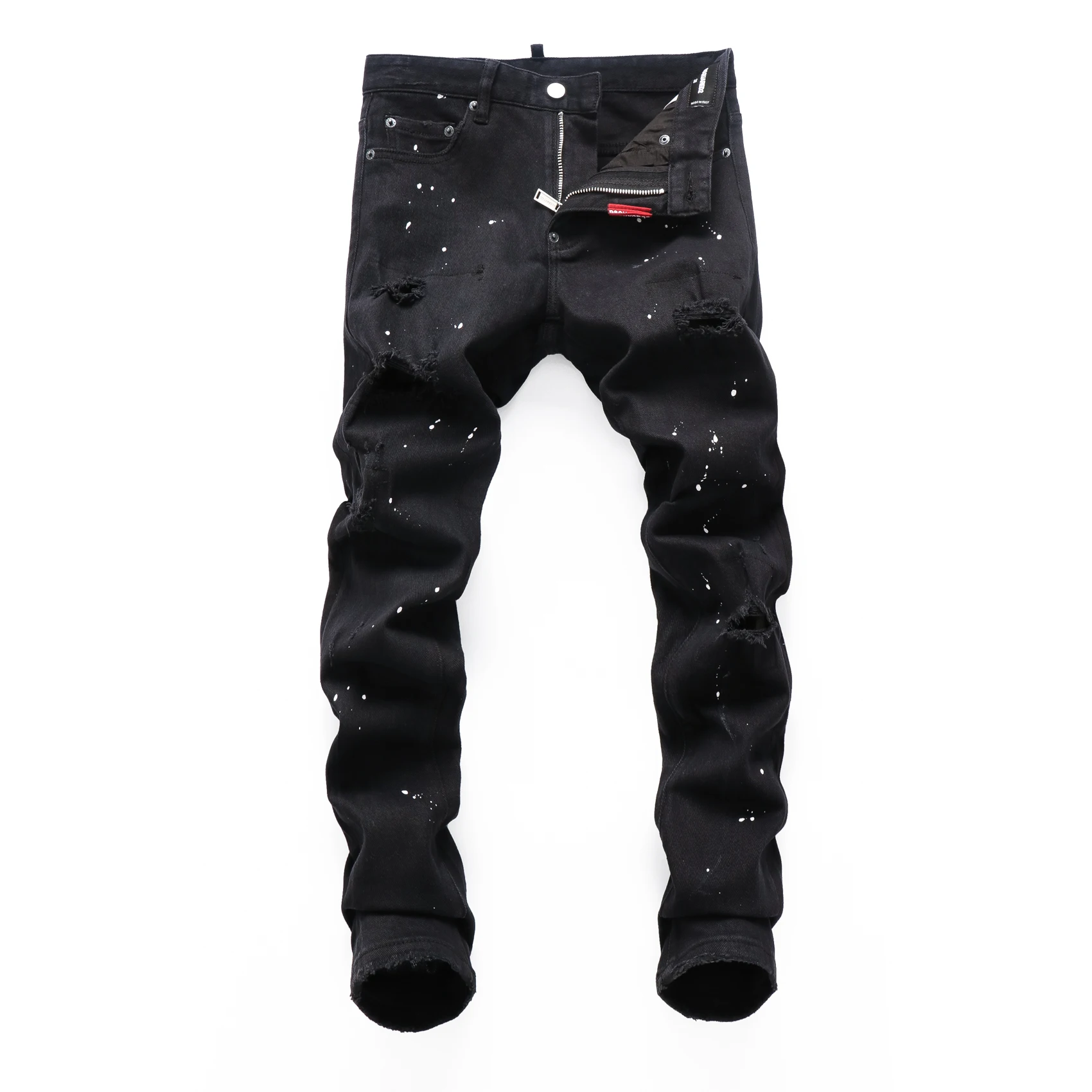 

NEW Europe and the Italian paint 2022 hot men's trousers Dsquare fragment personality street men d2 new jeans