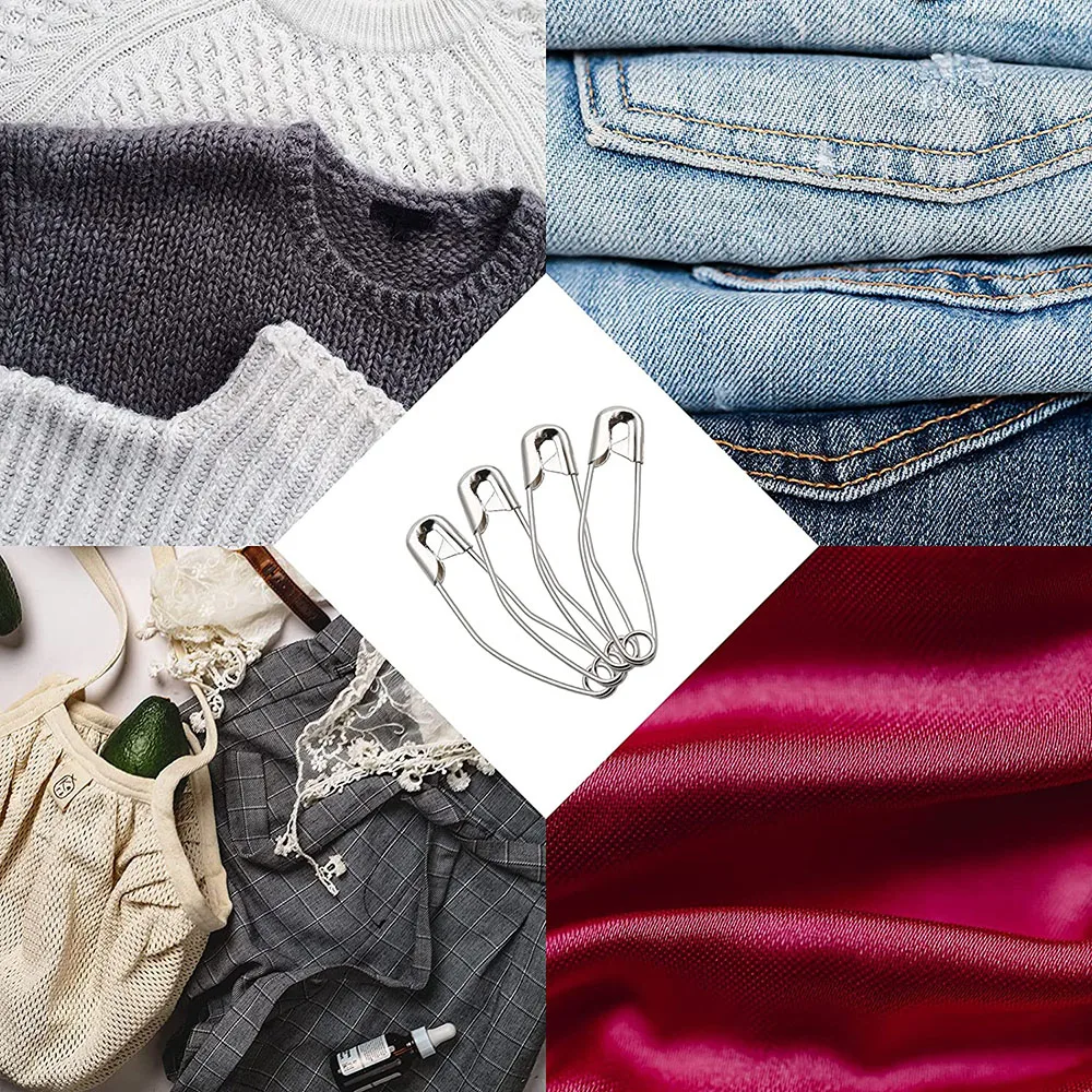 50 шт. мм изогнутые предохранительные булавки для стёгания из нержавеющей стали