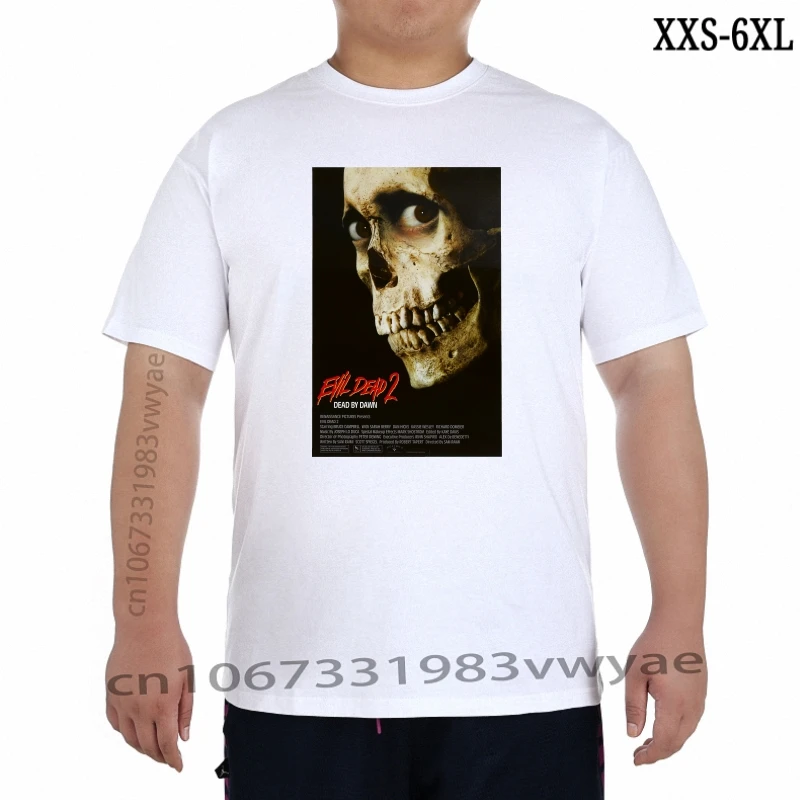 

EVIL DEAD 2 80' RETRO MOVIE POSTER Men TSHIRT harajuku Summer 2023 tshirt Short Sleeve Plus Size Print t shirtt shirt