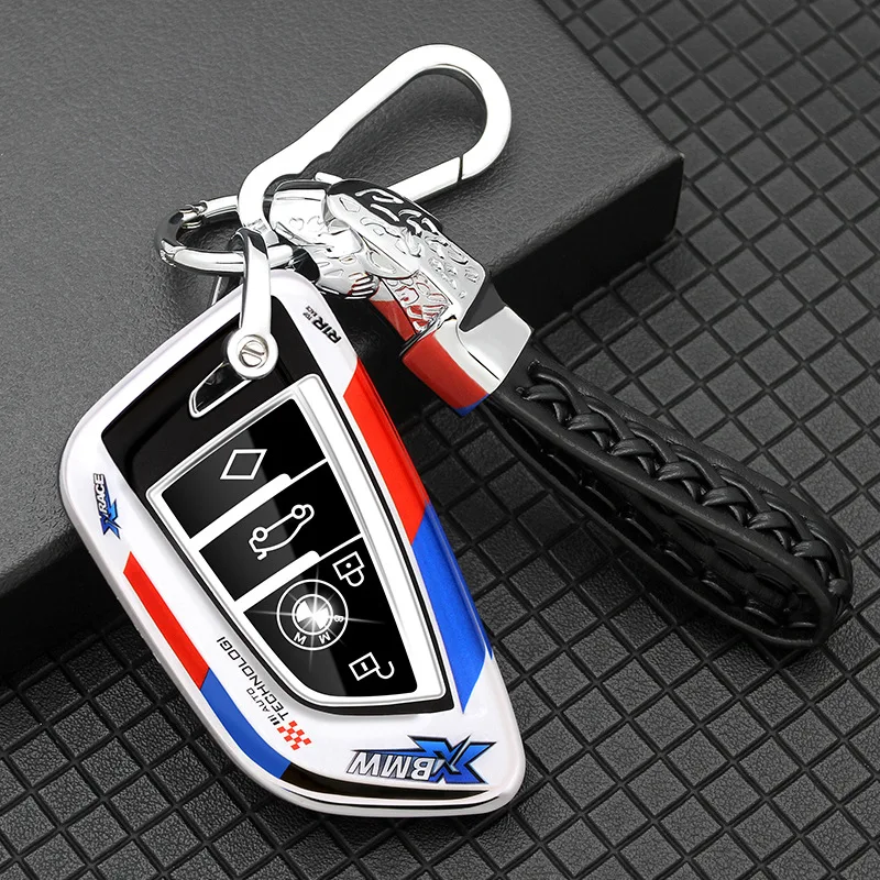Suitable for BMW key cover 2021 new 5 series 3 series 530 shell 1X3X4X5X6 blade 525li car accessories bmw x5 bmw f30