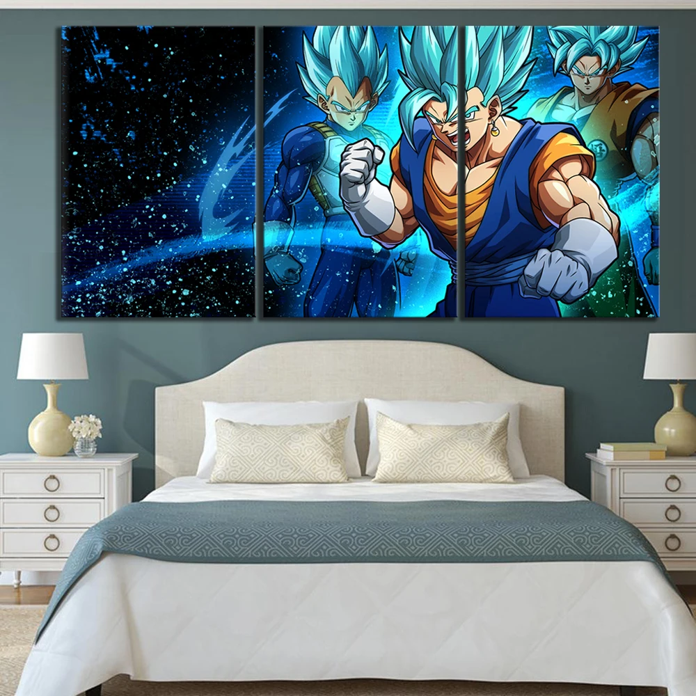 

【9 Designs】3 Piece Dragon Ball Super Cartoon Movie Poster Paintings for Children Room Wall Decor Wall Sticker Gift