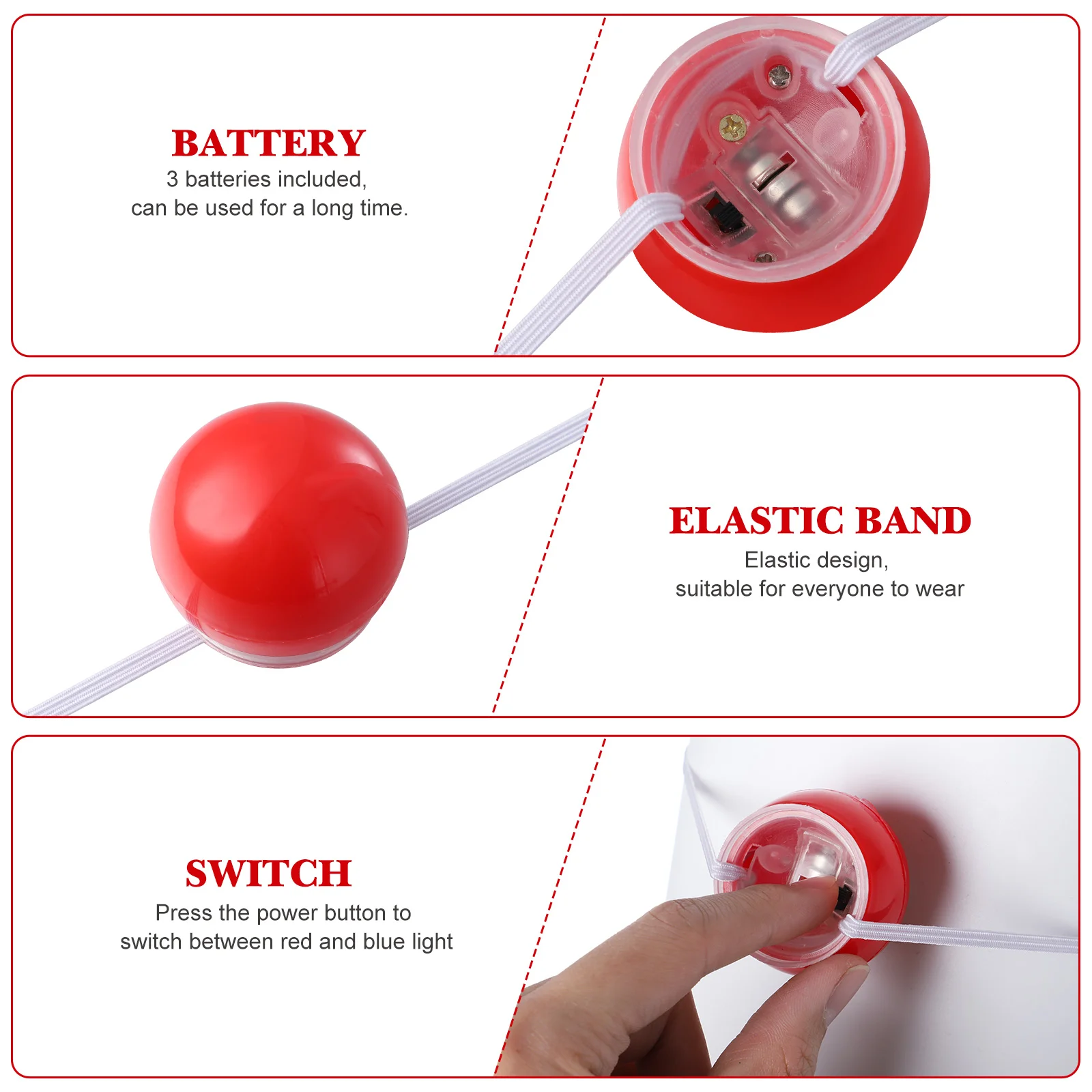 5 шт. реквизит для рождественской вечеринки детский декор в виде носа клоуна