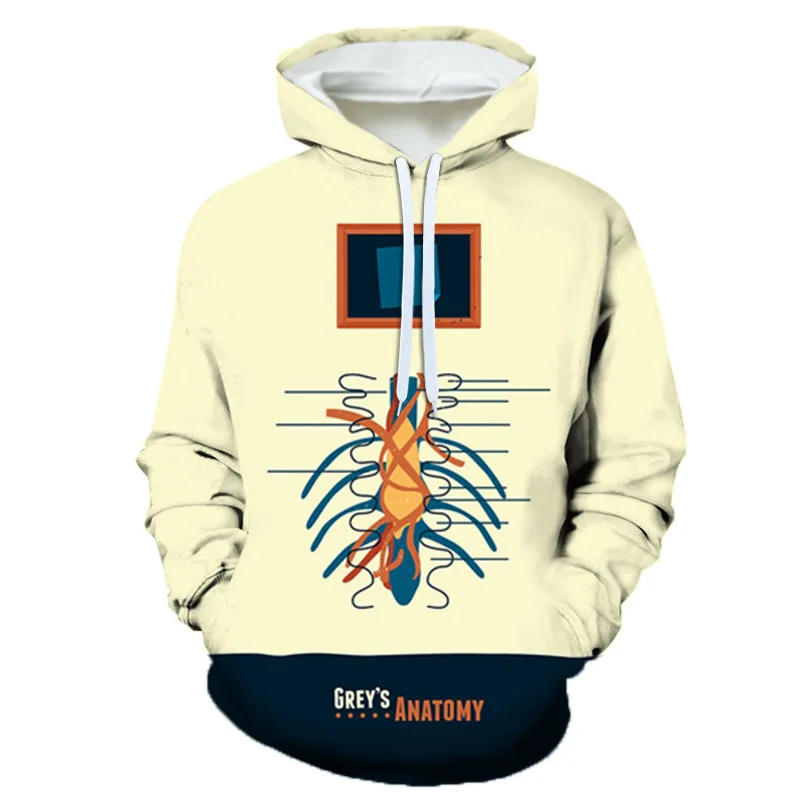 Мужской Свитер оверсайз с круглым вырезом в стиле Харадзюку |