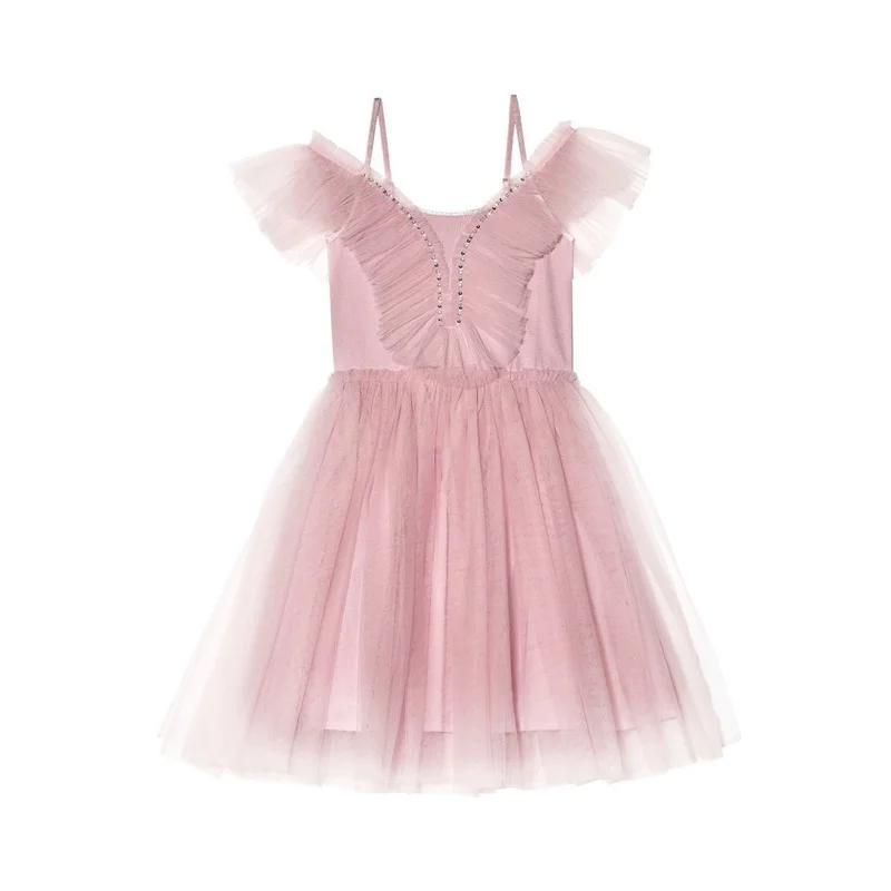 

Girls Sleeveless Ballet Dancer Tutu Dress 1-12Yrs Girls Princess Dancing Wear Performance Dance Costumes Handmade Clothes CL333