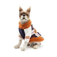 fashion pet clothes new autumn and winter cat and dog sweaters thick warm coats checkerboard pattern fleece pet accessories