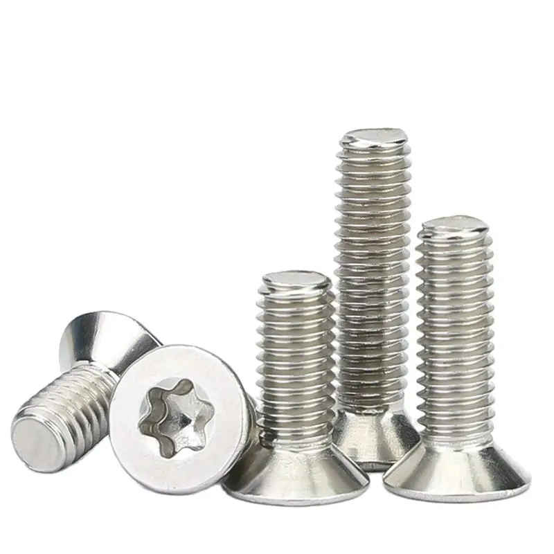 

M1.6 M2 M2.5 M3 M4 M5 M6 M8 304 A2-70 Stainless Stel GB2673 Six-Lobe Torx Flat Countersunk Head Screw Bolt