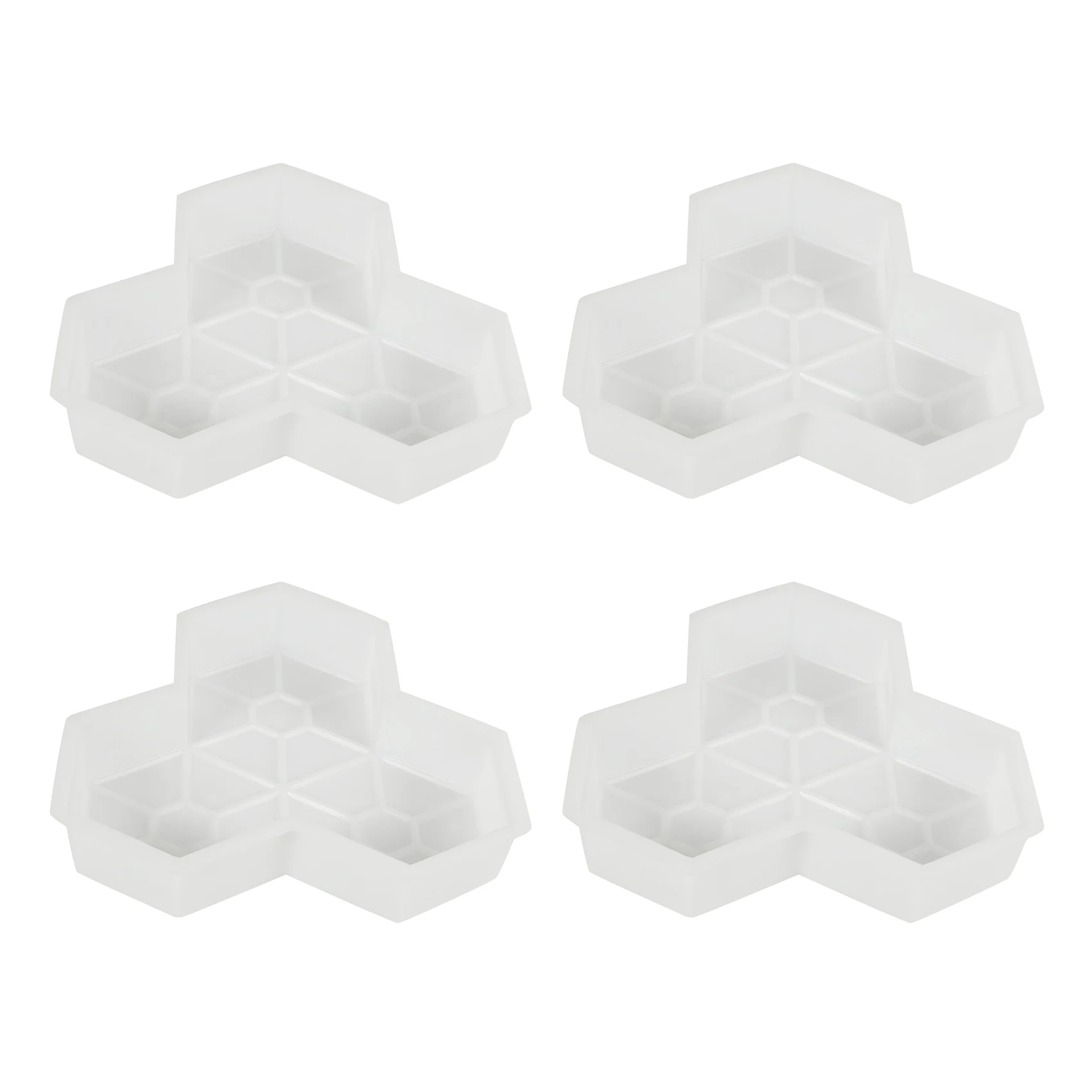 

4Pcs Path Mold Maple Leaf Concrete Manually Plastic Stepping Stone Paving Molds for Pavement Courtyards Square