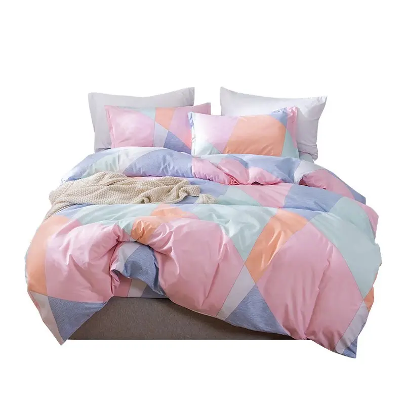 80 Student Dormitory Quilt Cover Simple 220 Washed × M Winter Single Bed Sheet Pillowcase .5 Cotton