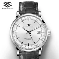 40mm new ultra thin mens automatic mechanical watch swiss sw automatic mechanical movement luminous calendar business watch male