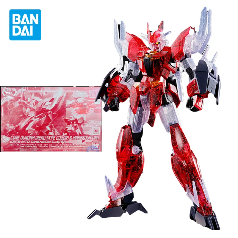 

Bandai Original Gundam Model Kit Anime Figure HG1/144 CORE GUNDAM RERL TYPE COLOR Action Figures Collectible Toys Gifts for Kids