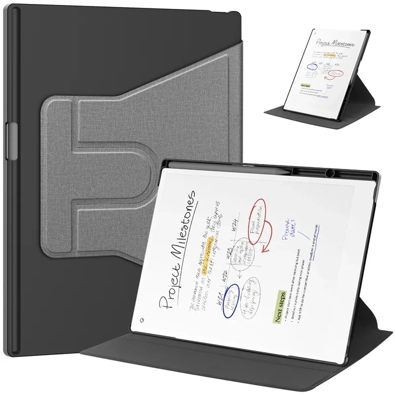 Чехол Funda For Remarkable Paper Pro 11 8 дюйма вращающаяся на 360° жесткая подставка смарт-чехол