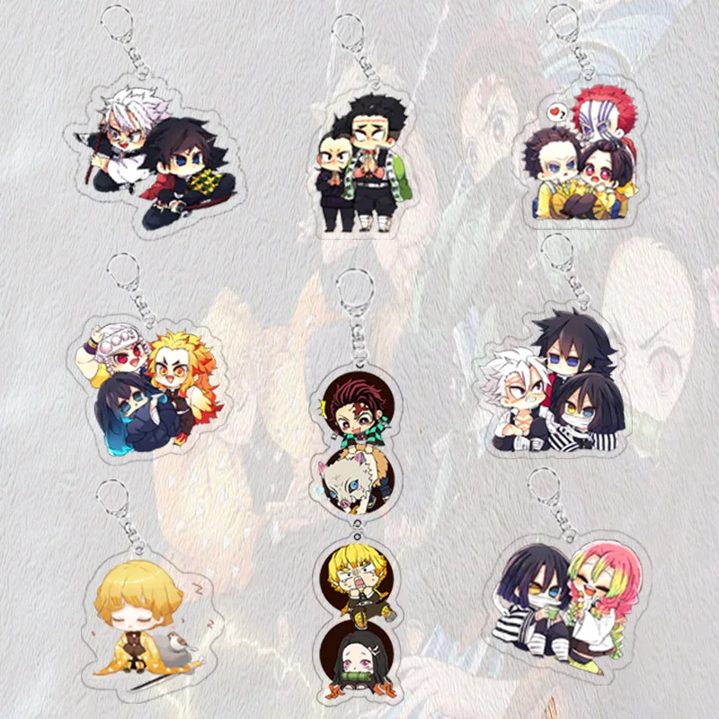 

Anime Demon Slayer Acrylic Keychain Cute Brinco Blade Of Ghost Tanjirou Nezuko Tomioka Kimetsu No Yaiba Acrylic Cute Key Chains