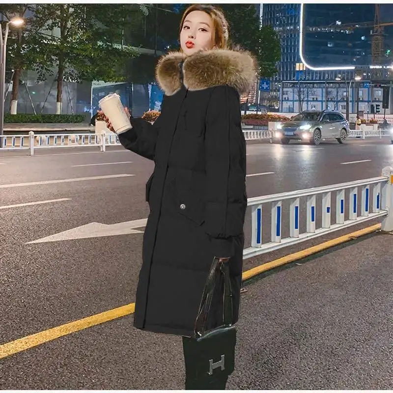 Winter Women Jacket 2022 New Loose Cotton Coats Mid-length Thickened Student Down Padded Female Clothing Korean Parkas Top Lady