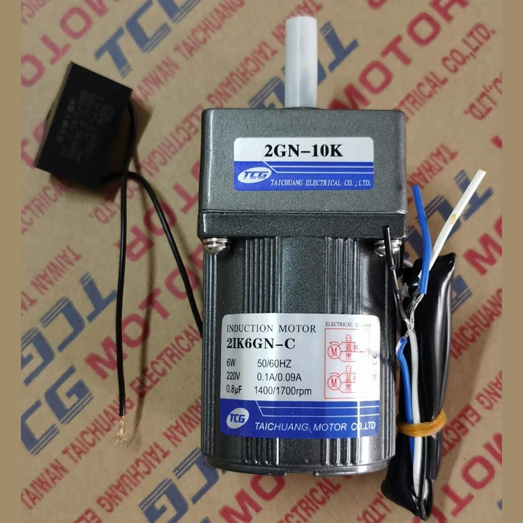 

6W AC Taiwan TCG Brand Continuous Ratings Speed Control Induction Motor Single Phase Three Phase