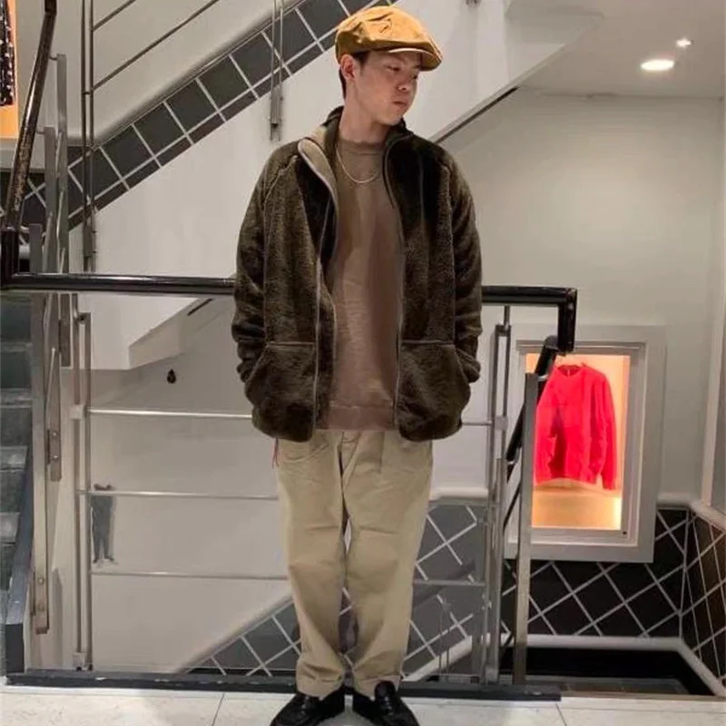 

Куртка FURRY CAVEMPT C.E 20SS, замшевая флисовая куртка на молнии, пальто для мужчин и женщин