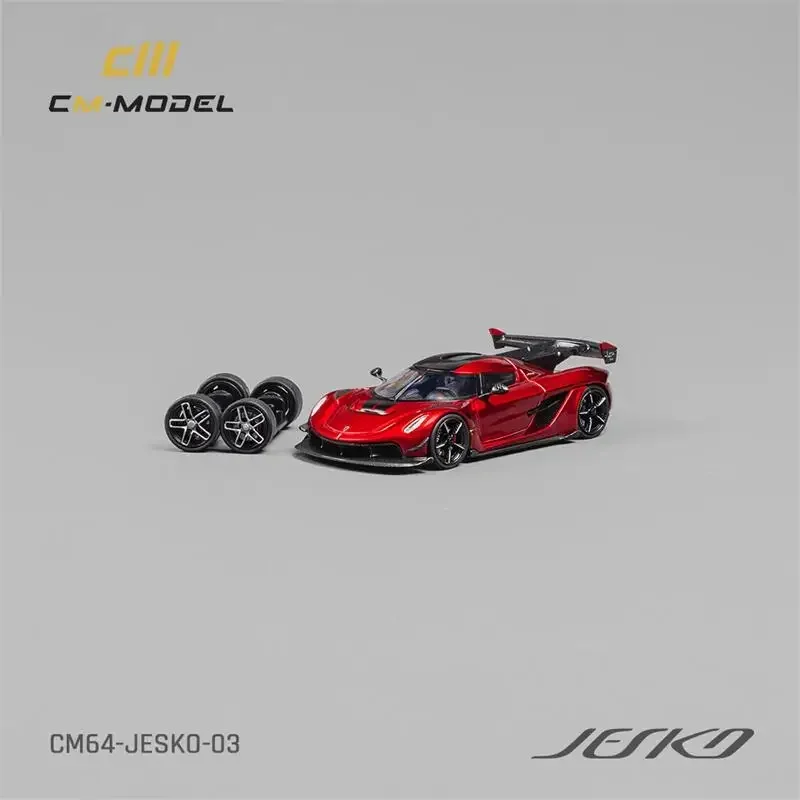 CM МОДЕЛЬ 1:64 Jesko Attack Metallic Cherry Red Литая под давлением модель коллекционной машины