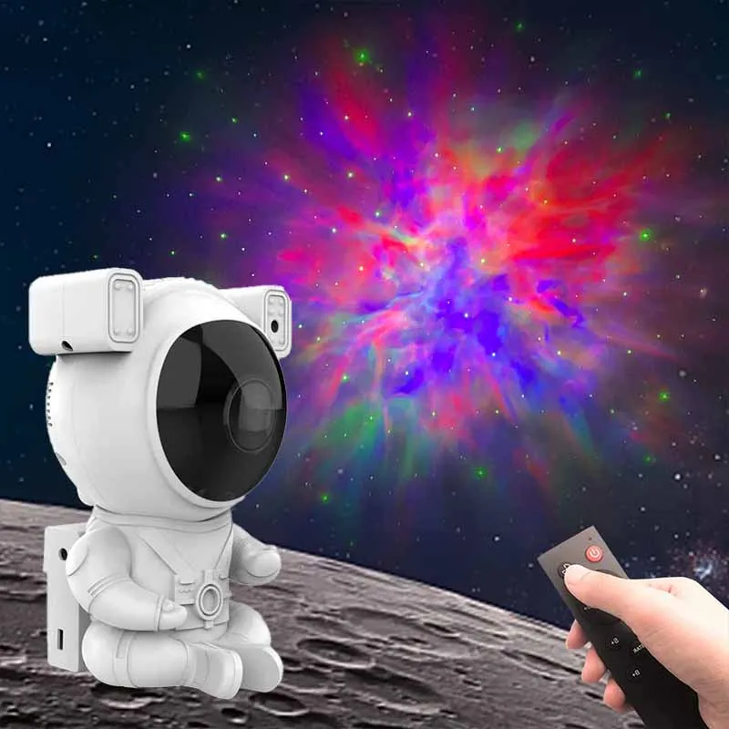 

Galaxy Star Projector Starry Sky Night Light Astronaut Lamp Home Room Decor Decoration Bedroom Decorative Luminaires Gift