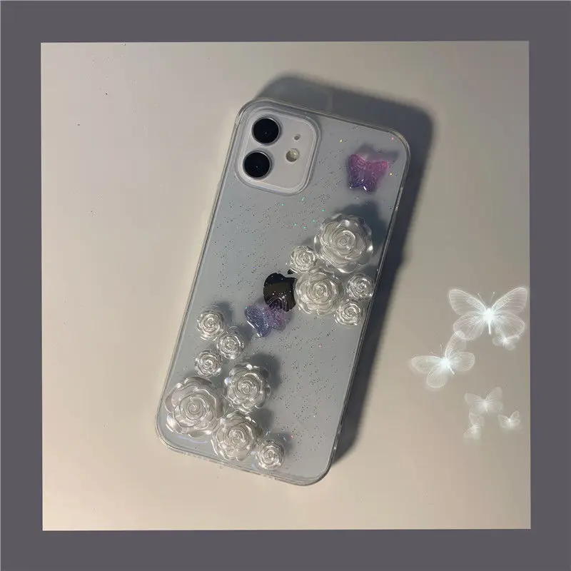 

Flower Phone Case for IPhone 11 Phone Case for IPhone 12pro/12/7/8/8P/11p/7p/for IPhone 12pm/XR/XS/XSMAX Cute Phone Case