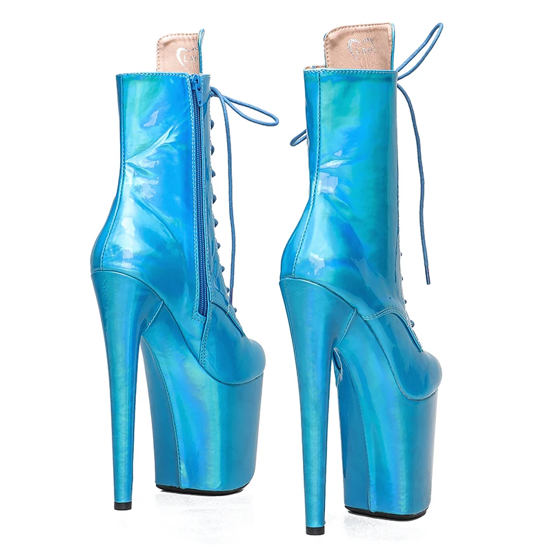 Leecabe 20CM/8Inch Women's Platform disco party High Heels Shoes Pole Dance boot