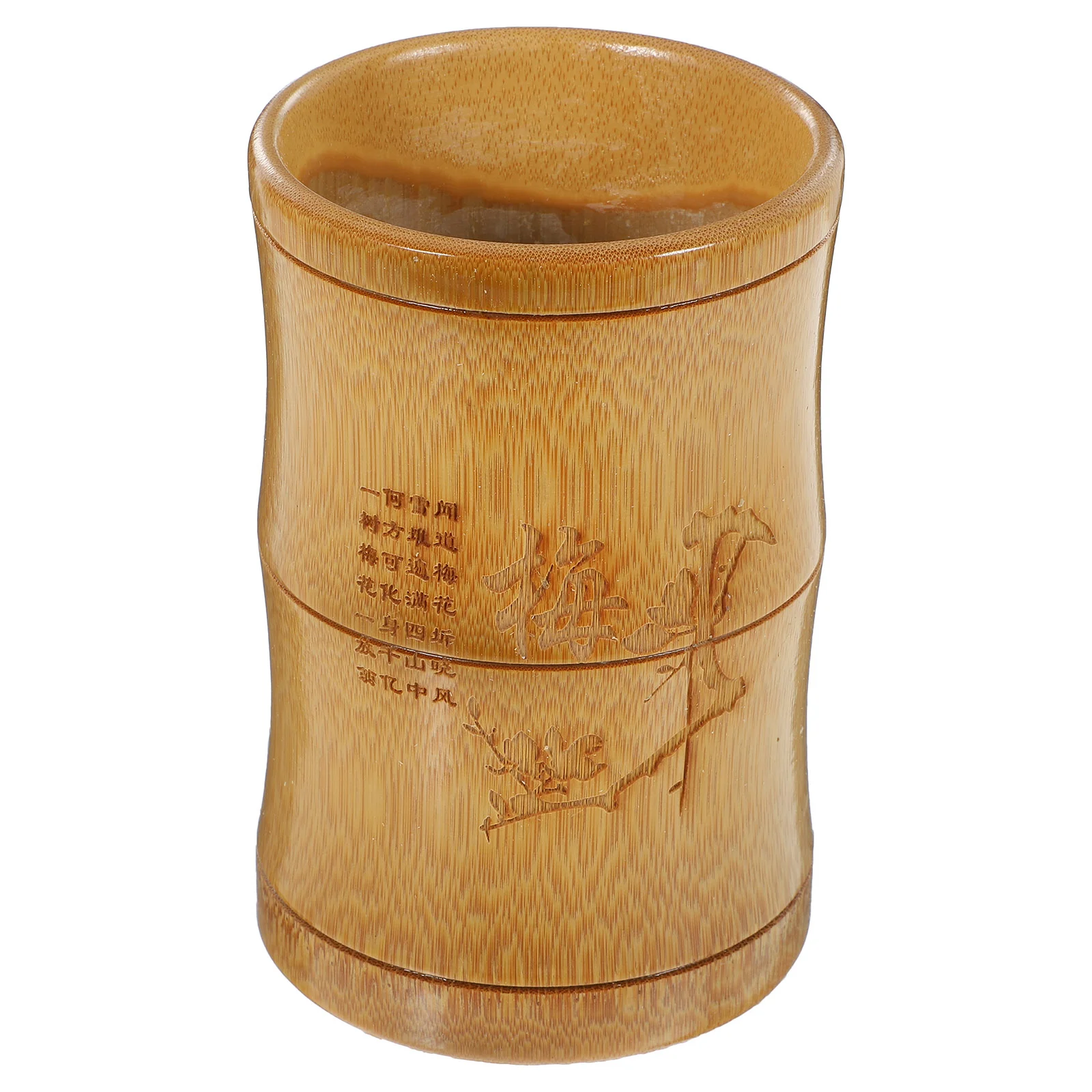 Деревянный контейнер Бамбуковая кожа Офисная китайская Ручка карандаш