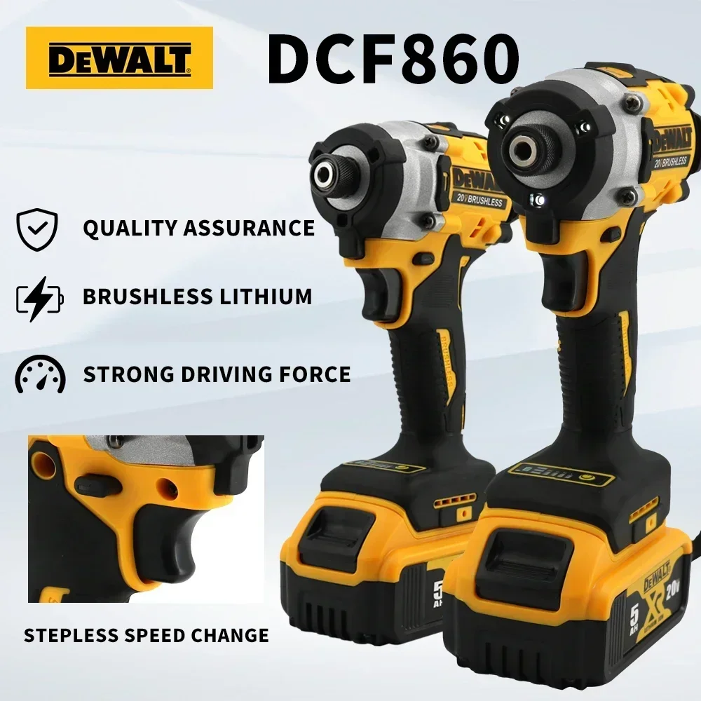 DEWALT DCF860 Аккумуляторная Компактная Дрель/электрическая Ударная Отвертка 20 В