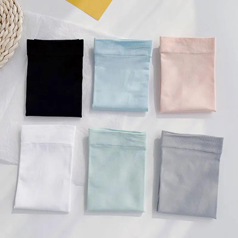 

1 Pair Long Section Arm Sleeves Female Sunscreen Sleeves Summer Outdoor Sun Protection Solid Color Arm Protection Sleeves