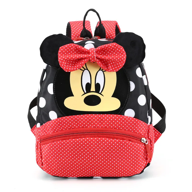 Kindergarten School Bag Cute Boy Girl Plush Backpack 3-6 Years Old Cartoon Minnie Mickey Mouse Fashion Travel Backpack