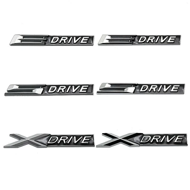 

3D Metal XDRIVE SDRIVE EDRIVE Letters Car Rear Trunk Fender Emblem Badge Sticker For BMW E46 E39 E60 E90 F10 F30 E36 X3 X6 X5 X7