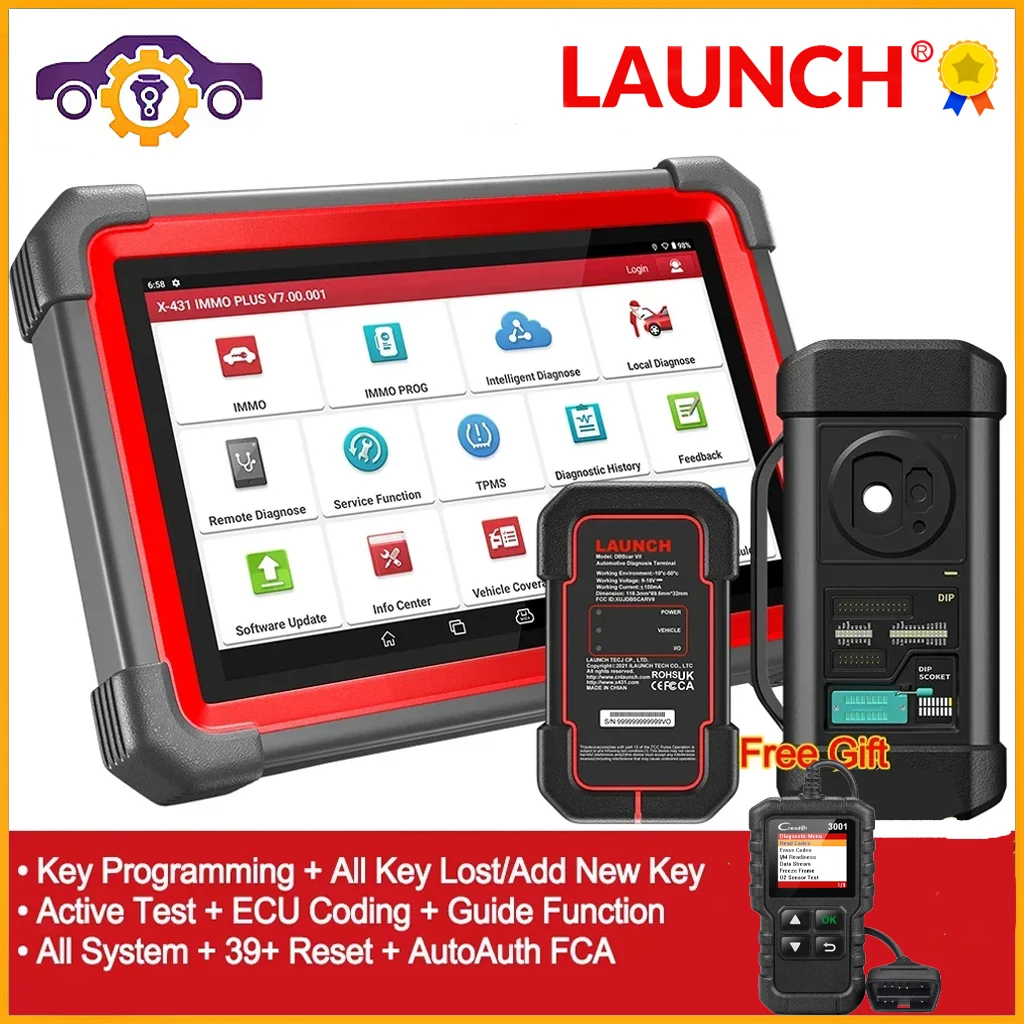 LAUNCH X431 IMMO Plus X-PROG 3-х клавишный программатор Автомобильный OBD2 диагностические