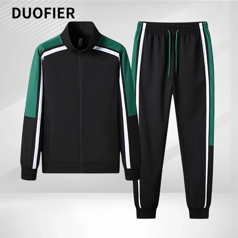 

New Men's Tracksuit Autumn Sportswear 2 Piece Set Men Zipper Jacket Sweatpants Brand Clothing Sweatsuit Mens Jogging Sports Suit