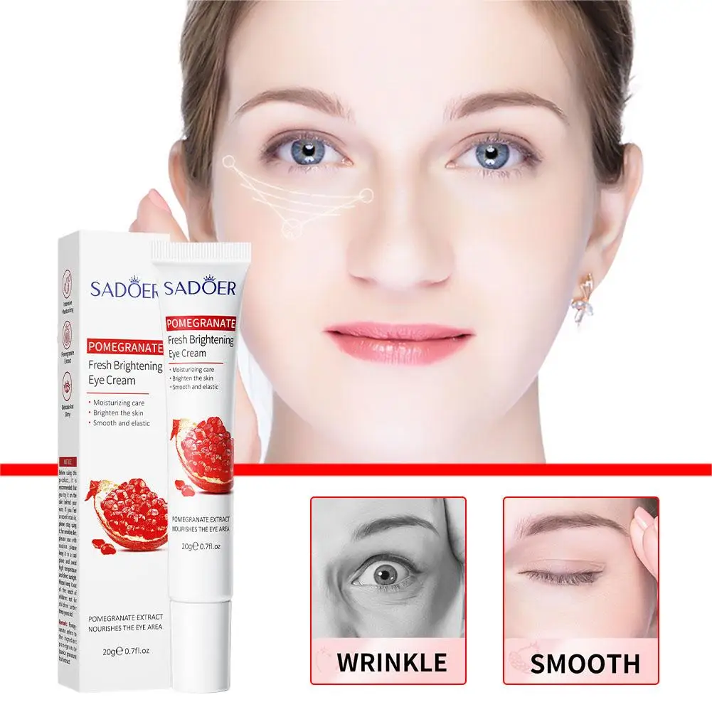 20g Pomegranate Vitamin C Eye Cream Hydrating Moisturizing Fine Eye Care And Circles Cream Mild Improves Grain Desalinating W9R5