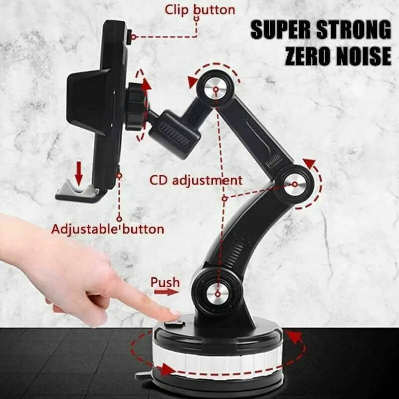 phone holder suction cup mount car dashboard windshield adjustable 360 rotatable mobile phone support auto gps bracket free global shipping