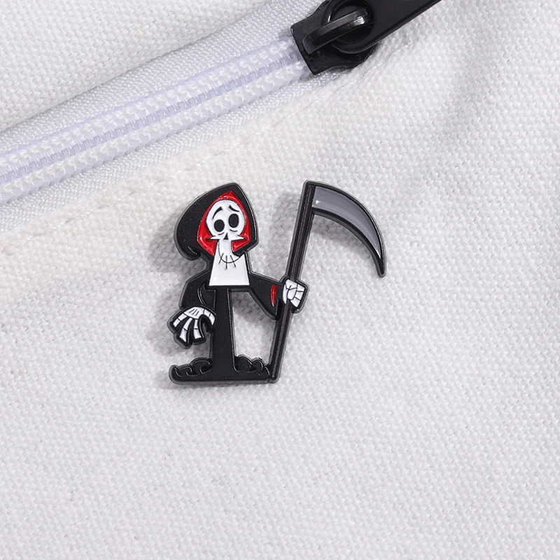 

Halloween Punk Enamel Pin Goth Black Anime Cartoon Brooch Metal Badge Lapel Clothes Backpack Men Jewelry Gift Custom Accessories