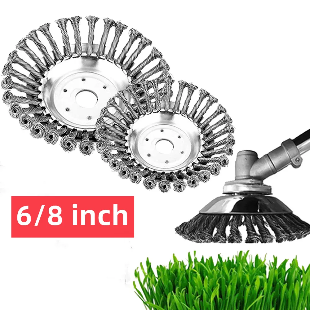 

Lawn Mower Garden Steel Wire Grass Trimmer Head Rounded Edge Weed Trimmer Eater Head Removal Grass Weed Brush Tray Plate