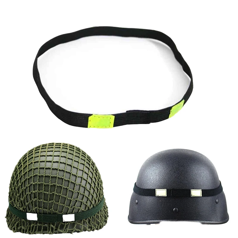 

Helmet Strap Reflective Camo Helmet Straps Elastic Band For M1 M88 MICH Military Helmet Outdoor Combat Games Helmet Accessories