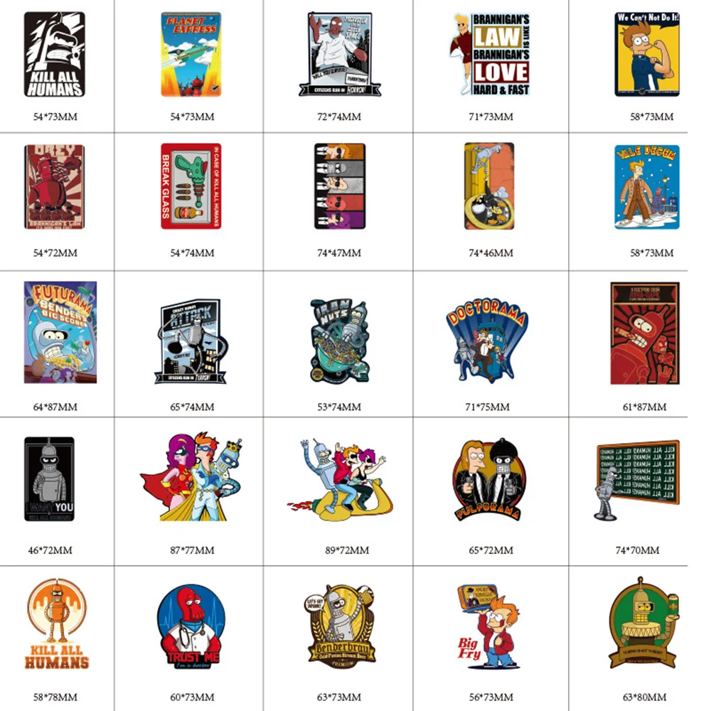 10/30/50pcs Cartoon Futurama Stickers Aloa Mars! Decals Graffiti Luggage Phone Case Laptop Waterproof Fun Sticker for Kids Toys images - 6