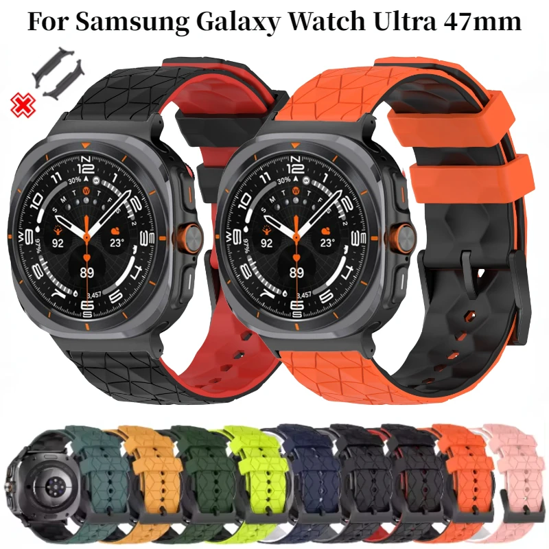 Силиконовый ремешок с рисунком мяча для Samsung Galaxy Watch Ultra