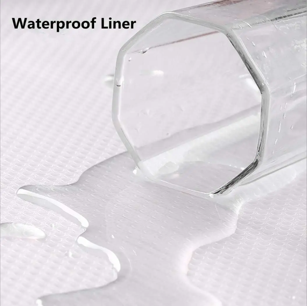 Soqool 8 Шт. Моющиеся Вкладыши Для Ящиков И Полок Водостойкий Прозрачный Коврик